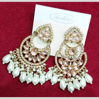 Manisha Jewellery Gold Plated Pota & Kundan Stone Dangler Earrings