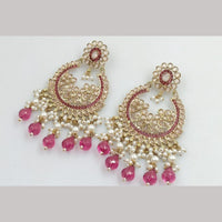 Manisha Jewellery Gold Plated Crystal Stone And Pearls Dangler Earrings