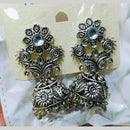 Manisha Jewellery Oxidised Plated Kundan Stone Jhumki Earrings