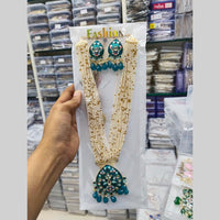 Manisha Jewellery Gold Plated Kundan Stone And Meenakari Long Necklace Set