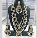 Manisha Jewellery Gold Plated Crystal Stone And Beads Multi Layer Long Necklace Set