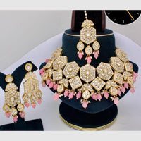 Manisha Jewellery Gold Plated Kundan Stone And Beads Necklace Set