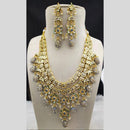 Manisha Jewellery Gold Plated Kundan Stone And Beads Multi Layer Necklace Set