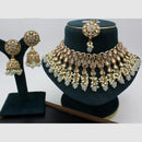 Manisha Jewellery Gold Plated Crystal Stone And Beads Necklace Set