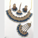 Manisha Jewellery Gold Plated Crystal Stone And Pearls Necklace Set