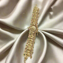 Manisha Jewellery Gold Plated Pota Stone Temple Kamarbandh