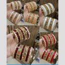 Manisha Jewellery Gold Plated Crystal Stone Acrylic Bangles Set
