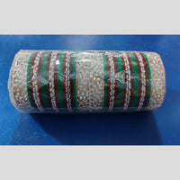 Manisha Jewellery Silver Plated Crystal Stone And Pearls  Acrylic Bangle Set