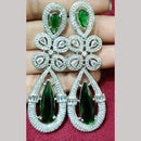 Manisha Jewellery Silver Plated American Diamond Dangler Earrings