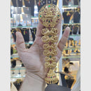 Manisha Jewellery Gold Plated Pota Choti Traditional With Green & Pink Hair Accessory