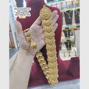 Manisha Jewellery Gold Plated Pota Temple Choti Traditional With Green & Pink Hair Accessory