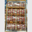 Manisha Jewellery Gold Plated Crystals and Pearl Bangles Set