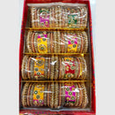 Manisha Jewellery  Gold Plated Colorful Crystal Work Bangles Set