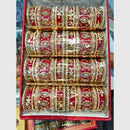 Manisha Jewellery Gold Plated Crystals and Pearl Bangles Set