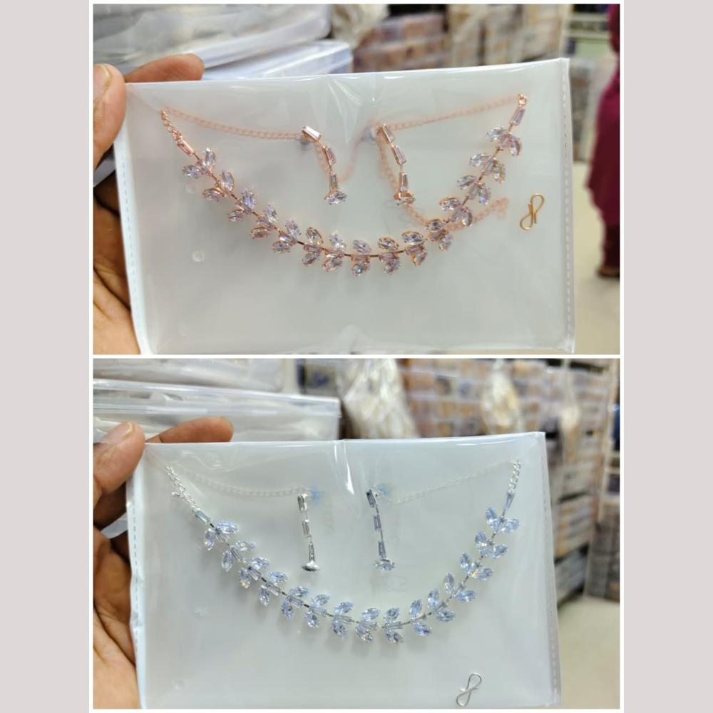 Manisha Jewellery Designer Crystal Stone Perfect for Special Occasions Necklace Set