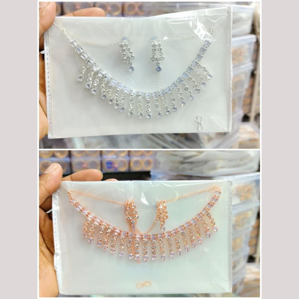 Manisha Jewellery Designer Crystal Stone Perfect for Special Occasions Necklace Set