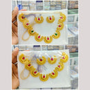 Manisha Jewellery Gold Plated Pota  Ideal for Weddings, Puja & GiftingNecklace Set