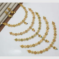 Manisha Jewellery Gold Plated Crystals & Pearls  Festive Wear  Necklace Set