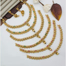 Manisha Jewellery Gold Plated Crystals & Pearls  Festive Wear  Necklace Set