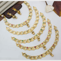 Manisha Jewellery Gold Plated Pota Festive Wear  Necklace Set