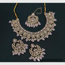 Manisha Jewellery Gold Plated Crystal & Beads Elegant Necklace Set