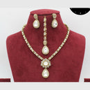 Manisha Jewellery Gold Plated Austrian And Crystal  Festive Wear Necklace Set