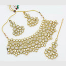 Manisha Jewellery Designer Gold Plated Ethnic Crystal Choker Necklace Set