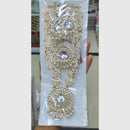 Manisha Jewellery Traditional Gold Plated White Kundan & Pearls Long Necklace Set