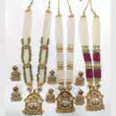 Manisha Jewellery Designer Gold Plated Kundan and Pearls Timeless Ethnic Long Necklace Set