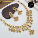 Manisha Jewellery Regal Charm Kundan & Pearl Gold Plated Necklace Set