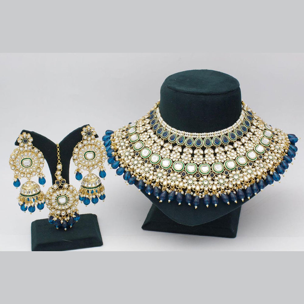 Manisha Jewellery Royal Touch Kundan And Pearl Choker Necklace Set