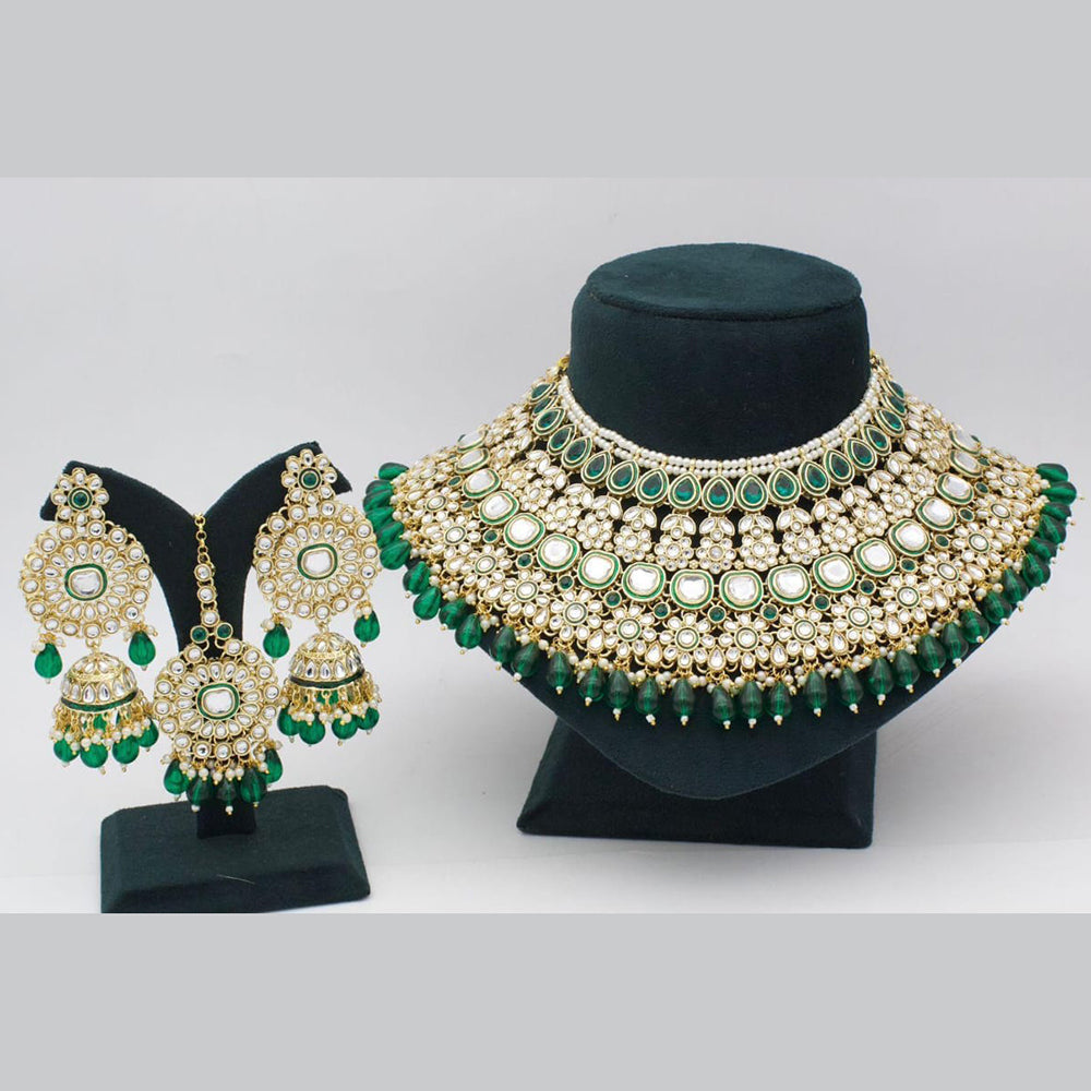 Manisha Jewellery Royal Touch Kundan And Pearl Choker Necklace Set