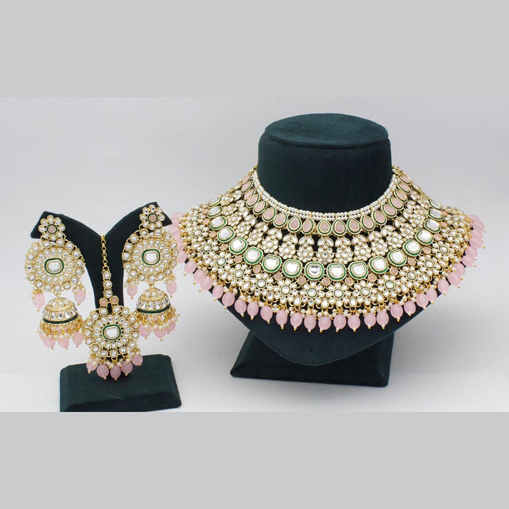 Manisha Jewellery Royal Touch Kundan And Pearl Choker Necklace Set