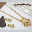Manisha Jewellery Royal Aura Gold Plated Pota And Meenakari Mangalsutra