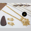 Manisha Jewellery Royal Aura Gold Plated Pota And Meenakari Mangalsutra