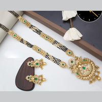Manisha Jewellery Royal Aura Gold Plated Pota And Meenakari Mangalsutra