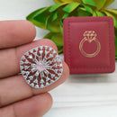 Manisha Jewellery  Elegant Silver-Plated American Diamond Ring for Women