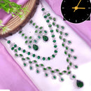 Manisha Jewellery Silver Plated Elegant American Diamond Necklace Set