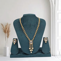 Manisha Jewellery Gold Plated Kundan Stone And Pearl Necklace Set