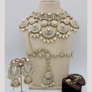 Manisha Jewellery Gold Plated Kundan Stone Semi-Bridal Necklace Set