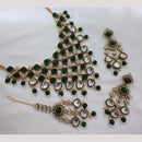 Manisha Jewellery Gold Plated Kundan Stone And Beads Necklace Set
