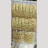 Manisha Jewellery Gold Plated Kundan Stone Bangles Set (One Set Only)