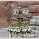 Manisha Jewellery Gold Plated Kundan Stone And Beads Jhumki Earrings