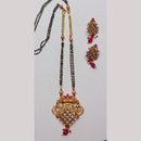 Manisha Jewellery Royal Aura Gold Plated Pota Stone Mangalsutra Set
