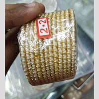 Manisha Jewellery Gold Plated Pearl Bangles Set