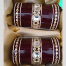Manisha Jewellery Gold Plated Kundan Stone Acrylic Bangles Set