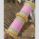 Manisha Jewellery Gold Plated Kundan Stone Acrylic Bangles Set