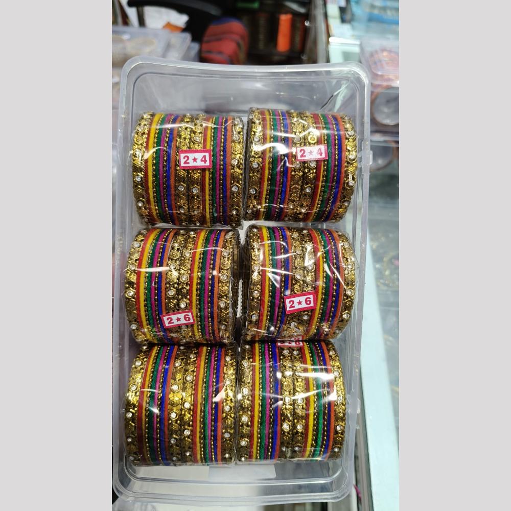 Manisha Jewellery Gold Plated Austrian Metal Bangles Set