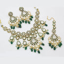 Manisha Jewellery Gold Plated Kundan Beads And Pearl Necklace Set
