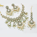 Manisha Jewellery Gold Plated Kundan Beads And Pearl Necklace Set
